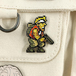 Broche Malk en métal de dessin animé en gros, jeu de pixels entourant l'insigne en métal, épinglettes en émail - Product Image 3