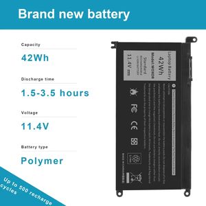Batería de Repuesto para Portátil Dell <span class=keywords><strong>WDXOR</strong></span> WDX0R Latitude 3180 3190 3300 3379 3380 3189, Batería para Portátil - Product Image 5