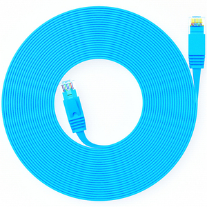 สายอีเธอร์เน็ตแบบแบน CAT6 UTP ความเร็วสูง สายแพทช์เน็ตเวิร์ก LAN ทองแดง PVC 32AWG 100 ม. - Product Image 6