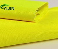 Tissu Oxford 100% polyester haute visibilité 150D/210D/300D avec caractéristiques organiques revêtement PU laiteux pour combinaison de pluie imperméable