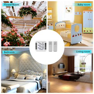 デジタルワイヤレス冷蔵庫冷凍庫温度計 2つのリモートセンサー付き 高低温リミットアラーム データロガー - Product Image 6