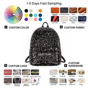 <span class=keywords><strong>Sac</strong></span> <span class=keywords><strong>à</strong></span> <span class=keywords><strong>dos</strong></span> vintage en fausse fourrure pour <span class=keywords><strong>femme</strong></span>, personnalisable en gros, avec doublure en polyester, fermeture éclair étanche et design portable - Product Image 6