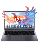 Ordinateur portable XT173Y, 5800mAh 7.6V, USB3.2 Gen1*2, USB2.0*1, TYPE-C*2, Ordinateur portable pour jeux, bureau, école, netbook personnel et ordinateur portable pour la maison