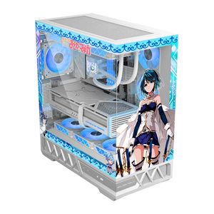 Boîtier <span class=keywords><strong>de</strong></span> jeu Hurricane Beast Parallel World Puella <span class=keywords><strong>Magi</strong></span> Madoka Magica, thème Puella <span class=keywords><strong>Magi</strong></span> Madoka Magica, ATX, <span class=keywords><strong>tour</strong></span> moyenne, panneau latéral transparent, personnalisable - Product Image 2