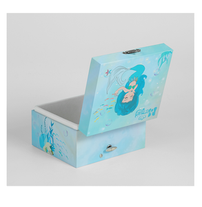 Boîte à musique sirène bleue personnalisée Yiyu avec son clair, <span class=keywords><strong>chansons</strong></span> personnalisées, figurine, papier écologique, cadeau de <span class=keywords><strong>la</strong></span> Saint-Valentin - Product Image 3