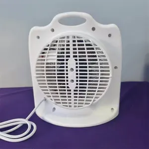 Aquecedor com ventilador novo com termostato ajustável para ar frio/ar quente/ar quente, 1000 W/2000 W, proteção contra superaquecimento