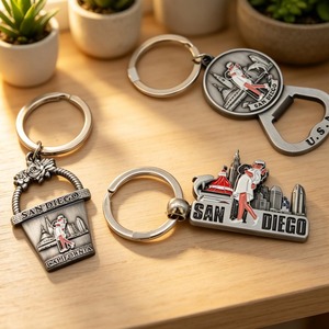 Portachiavi in Metallo Personalizzato con Logo della Torre Pendente di <span class=keywords><strong>Pisa</strong></span>, Souvenir Italiano - Product Image 2
