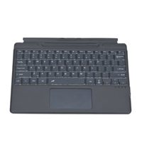 Clavier de jeu QWERTY intégré ultra-fin avec pavé tactile, sans fil, rétroéclairé, USB-C, étanche, programmable, taille standard, batterie 3 ans