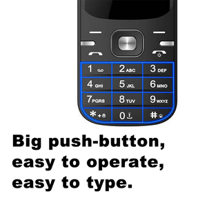 Téléphone <span class=keywords><strong>portable</strong></span> basique MC1801 2G GSM débloqué avec écran 1,8'', batterie 800 mAh, radio FM, lampe torche et clavier à grosses touches – Idéal pour l'Afrique, l'Amérique et le Moyen-Orient - Product Image 3