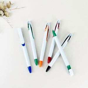 Custom Promotional Branded Plastic Print <b>Pens</b> <b>White</b> Stylo Ballpoint Full Color Logo Uv Printing <b>Pen</b> - Product Image 6