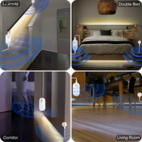 Double bande lumineuse de détecteur de mouvement pour l'intérieur Lampe d'escalier à LED enfichable avec double détecteur de mouvement Corps de lampe PCB