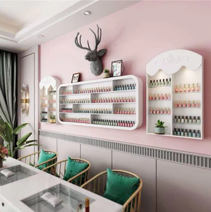 New Nail Salon Cosmetics <b>Display</b> <b>Wall</b> <b>Cabinet</b> Shelf Nail Polish Glue <b>Display</b> Shelf <b>Wall</b> Hanging - Product Image 6