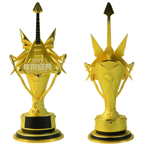 รางวัลทองคำสั่งทำพิเศษ ของที่ระลึกทางธุรกิจ ของขวัญ อะลูมิเนียม รูปทรงกีตาร์ รางวัลดนตรี แกรมมี่ อีมมี่ โทนี่ อาร์เวด งานฝีมือโลหะ - Product Image 5