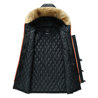 Manteaux d'hiver pour hommes Doublure matelassée intérieur en fourrure polaire Vestes pour hommes