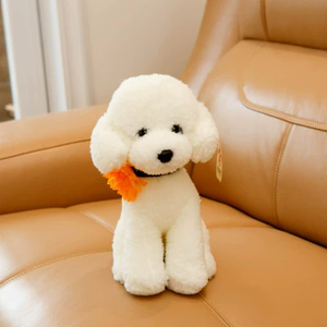 Peluche <span class=keywords><strong>Cane</strong></span> Barboncino Multistile con Vestiti, Fiocco e Sciarpa - Product Image 6