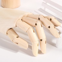 Mano de Maniquí Articulada de Madera de 10 Pulgadas, Flexible y Móvil, para Artistas, Dibujo, Pintura, Herramientas de Arte