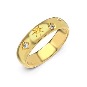 Dylam <b>Dainty</b> Fine Fashion Design Sterling Silver Rhodium 18K Gold Plated Brushed Frosted Surface 5A Zirconia Women Wear <b>Rings</b> - Product Image 5