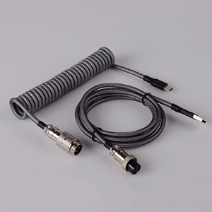 Cavi personalizzati di tipo c cavo a spirale tastiera meccanica usb c arcobaleno cavo tastiera per tastiera meccanica - Product Image 2