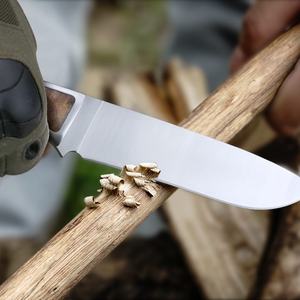 Couteau tactique personnalisable de haute qualité, lame en acier inoxydable inspirée des dieux grecs, couteau de poche fixe en bois et plastique, caoutchouc - Product Image 5