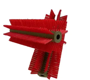 red nylon brush roller cleaning external brush for 5 gallon barrel cleaning machine