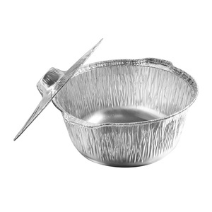 Aluminum Foil Hot Pot Cookware 3850ML Double Handles With Lid For Outdoor Camping Picnic Use - Product Image 1