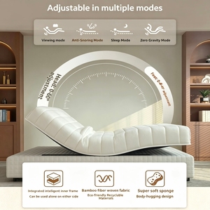 Lit relevable intelligent et réglable AISLUMBERX en coton écologique, convertible multi-angles, moderne, pour écoles et hôpitaux AS-SM02(120) Sm - Product Image 3