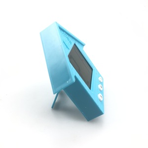 <b>Miniature</b> House Shaped Electronic <b>Clock</b> Battery Operated Alarm For Students Back To School Bedroom Desk Use - Product Image 1