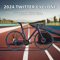 Bicicleta de Carretera Cyclone Racing 2024, Nueva, de Alta Calidad, 700c, 2x12 Velocidades, Fibra de Carbono, 24 Velocidades, Número de Modelo [Insertar Número de Modelo Aquí]