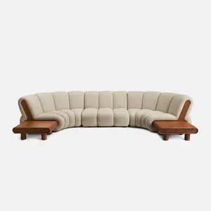 Thẳng L hình cong Bàn cà phê Modular sofa thiết kế mô-đun có thể tự do kết hợp ghế sofa với đa dạng ghế sofa
