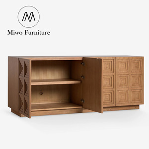 Mobile <span class=keywords><strong>Credenza</strong></span> Contemporaneo per Soggiorno in Legno Massello Stile Country, Mobile Vintage Moderno per Sala da Pranzo - Product Image 5