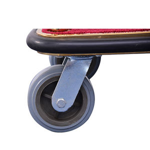 מלון נירוסטה מזוודות עגלת מלון servise עגלת מטען עגלת עגלת בלמן - Product Image 6