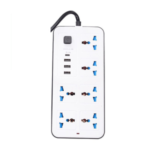 Anh EU đa cắm adapter 6 AC cửa hàng 3 USB Loại-C Power Strip Máy tính để bàn mở rộng dây cho nhà văn phòng du lịch - Product Image 6