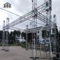 290*290mm Exposición de aluminio al aire libre concierto eventos boda escenario iluminación espectáculo altavoz arco techo espiga Truss