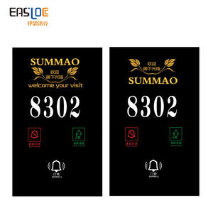 ไฟ Led แสดงแผ่นประตูโรงแรมชื่อหมายเลขประตูอิเล็กทรอนิกส์พร้อมหมายเลขห้อง - Product Image 4