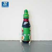 Bouteille de sauce salade gonflable personnalisée, modèle de simulation de bouteille de condiment, accessoire de décoration pour événements publicitaires en extérieur