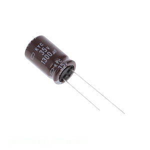 Distribuidor Autorizado de Condensadores CAP ALUM 1300UF 20% 35V RADIAL 1300 uF de Orificio Pasante EKYC350ELL132MK20S - Product Image 1