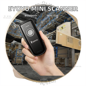 Escáner de Código de Barras Portátil Mini 1D <span class=keywords><strong>Eyoyo</strong></span>, Lector Inalámbrico de 1500 mAh, Interfaz USB para Almacén y Supermercado, Color Negro, Gran Oferta - Product Image 2