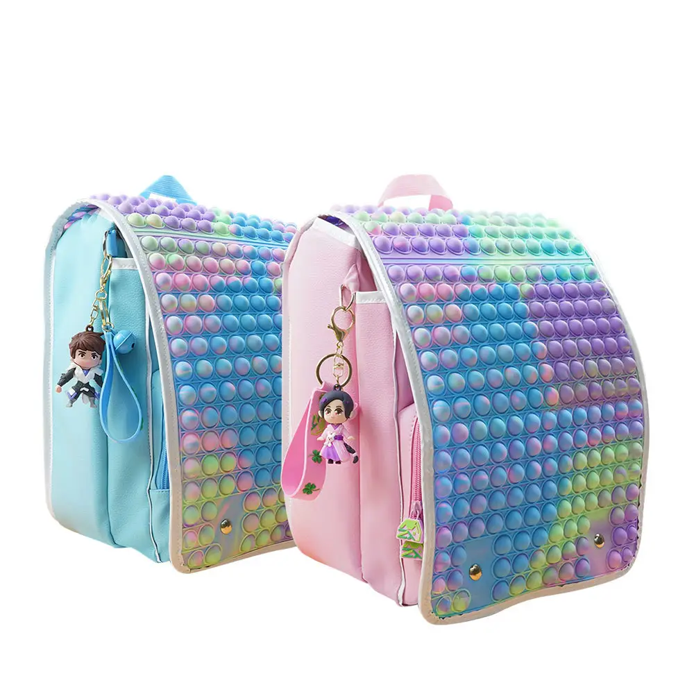 Рюкзак для девочек, оптовая продажа, простые Пузырьковые сумки, сумка для игрушек, рюкзак с пузырьками для школы