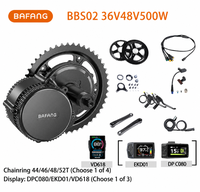 Kit de conversion de moteur central BAFANG 36V 48V 500W pour vélo, vélo électrique, assistance électrique
