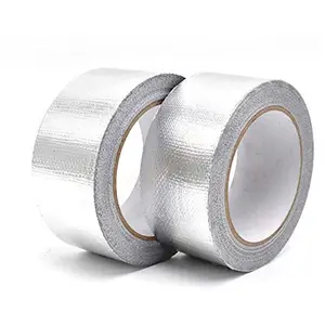 Fireproof Coated Aluglass HVAC Hot Melt Flexible Fiberglass Aluminum Foil Adhesive Tape