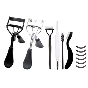 Cross-border eyelash <b>curler</b> set, makeup artist eyelash extension tools, double-ended <b>eyebrow</b> and eyelash comb, folding steel - Product Image 5