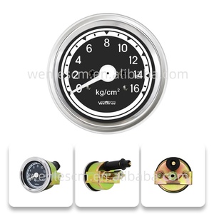 Wenle Neues Modell 60MM Chrom 180580036 Veethree Serie 0-16kg/cm² Universelles Mechanisches Öldruckmanometer - Product Image 6