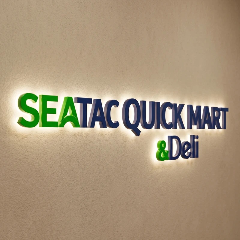 Custom 3D Aluminum Backlit Channel Letters LED Illuminated Outdoor Wall Mount Business Sign Advertising IP68 Lighting Decoration · image 3