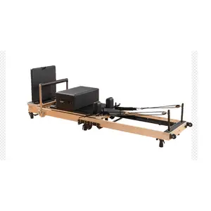 Acero palestra attrezzature per il Fitness Pilates Core letto commerciale di qualità in legno bianco riformatore Pilates