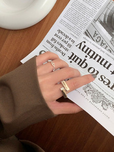 Élégantes boucles d'oreilles créoles <span class=keywords><strong>OUBA</strong></span> S 10 en argent sterling 925 plaqué or avec pierres naturelles, pour femme et unisexe, modèle carré décalé explosif - Product Image 4