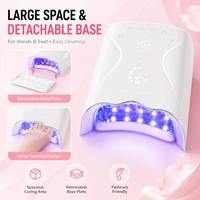 Étiquette personnalisée Séchoir à ongles UV puissant 115W professionnel rechargeable Lampe UV à ongles LED pour salon