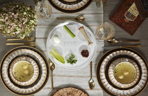 Plateau <span class=keywords><strong>de</strong></span> Seder en acrylique Judaica décoratif, fait main, personnalisable, écologique, blanc ou argenté, élégant plateau <span class=keywords><strong>de</strong></span> service - Product Image 3