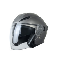 Casque de moto ABS 3/4 Open Face avec double visière en blanc-Bluetooth Ready-Certifié DOT & 3C-Unisexe-Factory Direct