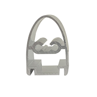 Perfil de Aluminio Extruido Semicircular Multicavidad con Acabado para Cubierta Protectora de Equipos de Automatización y Carcasa de Instrumentos