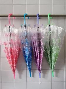 Factory Promotion <strong>clear</strong> Transparent Umbrella Princess Flower Japan Sakura Umbrella Parasol Low Price Nice Umbrelle for Girl - Product Image 5